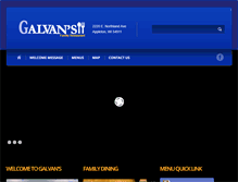 Tablet Screenshot of galvansrestaurantllc.com